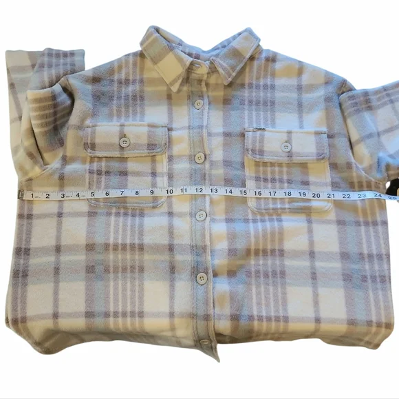 Women's Dravus Plush Fleece Plaid Button Down Zumiez Cozy Club Small - Picture 10 of 14